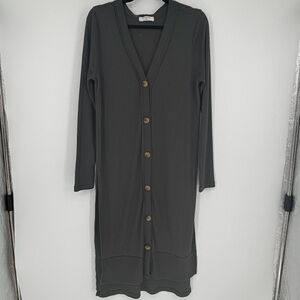 Zenana Ribbed Duster Cardigan